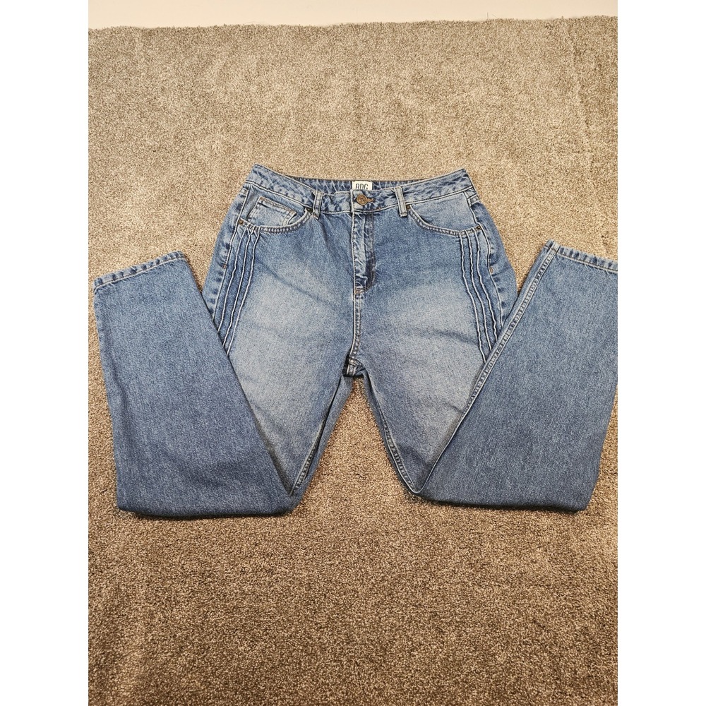 BDG Urban Outfitters Mom Jeans Blue High Waisted Seam Detail W31 L32 Womens - Picture 2 of 15